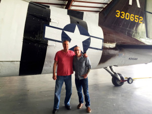 Chris Clemens and Dad at Geneseo Warplane Museum