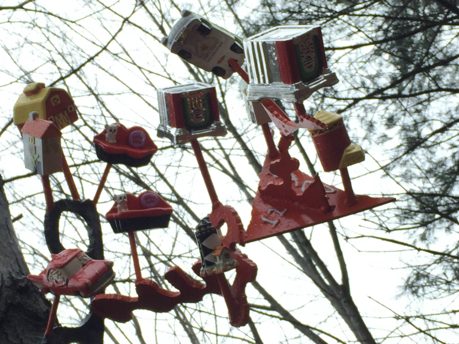 The C Lyon Sculpture Park in Horseheads, New York Sculpture in Tree