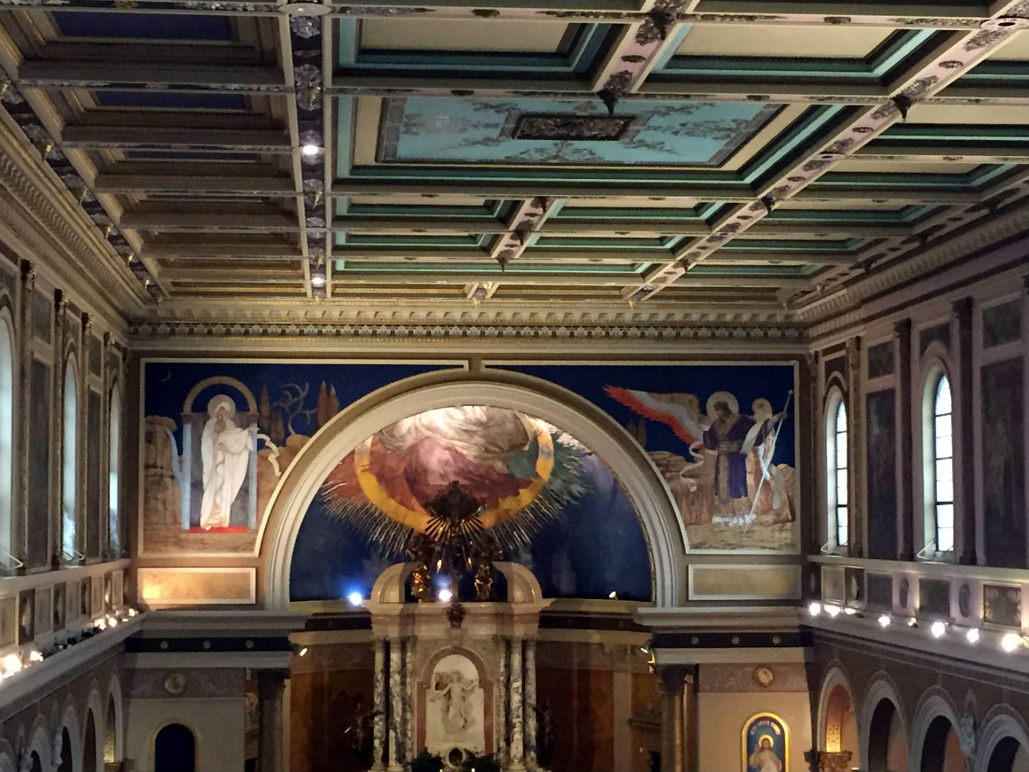 Murals in St. Luke's Mission in Buffalo, New York