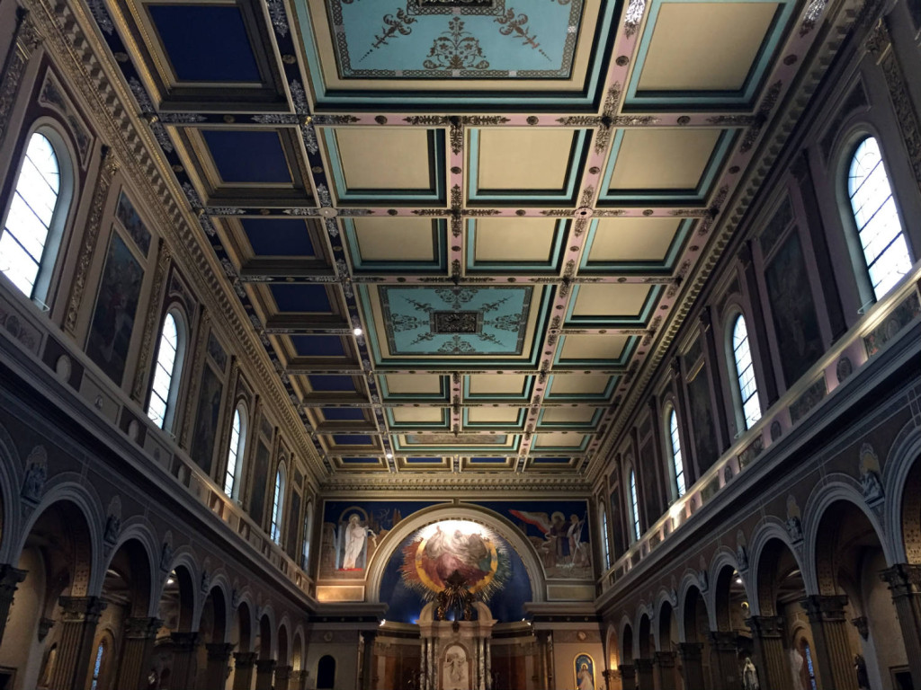 Ceiling in St. Luke's Mission in Buffalo, New York
