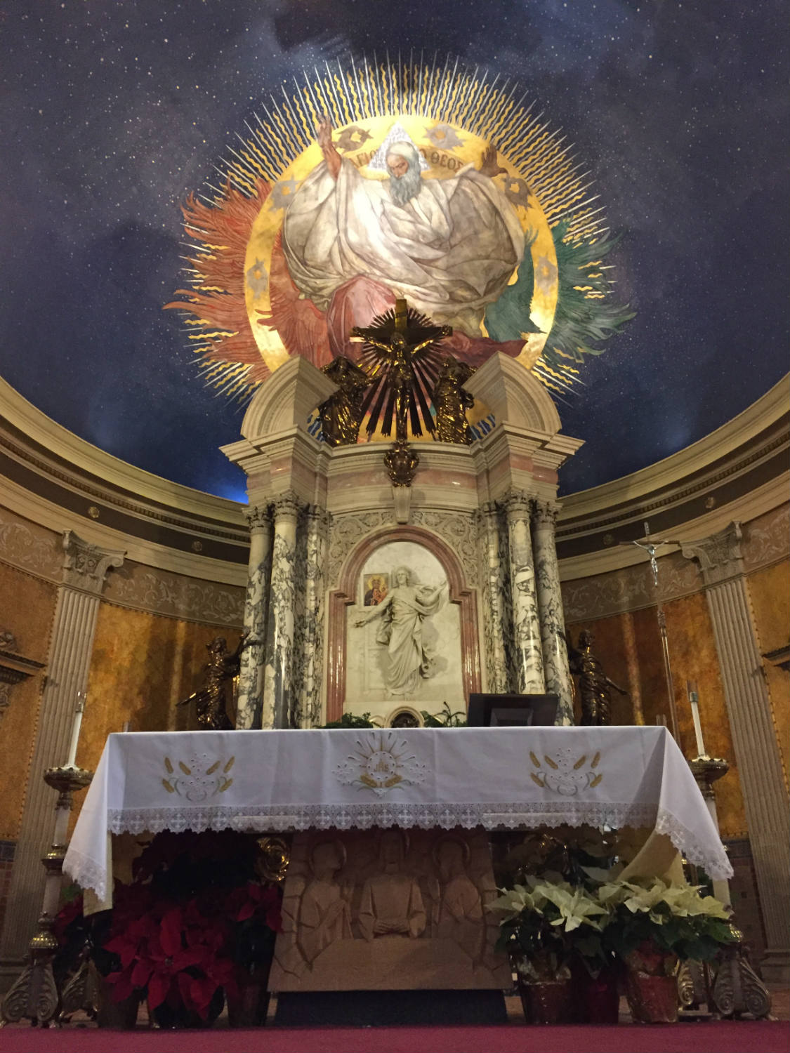 God Mural and Altar in St. Luke's Mission in Buffalo, New York