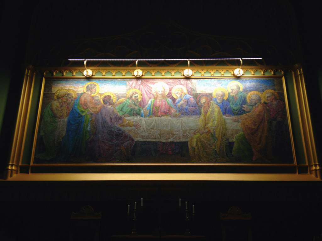 Louis Comfort Tiffany Last Supper Mosaic in Clifton Springs, New York