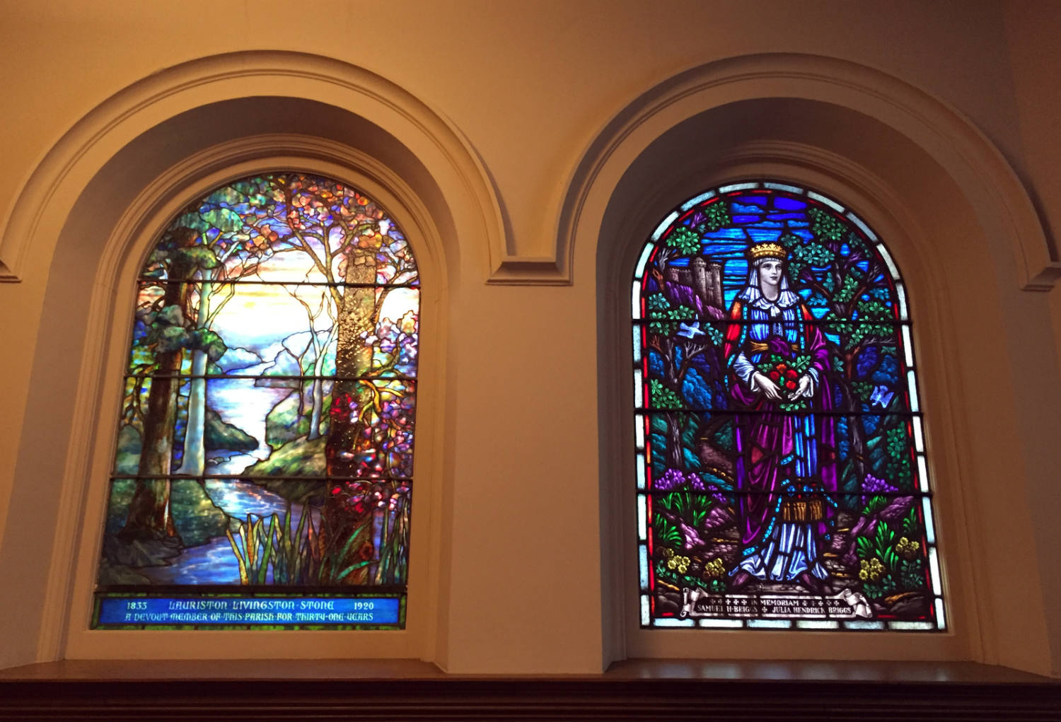 Stained Glass Windows at Third Presbyterian Church on East Ave in Rochester, NY