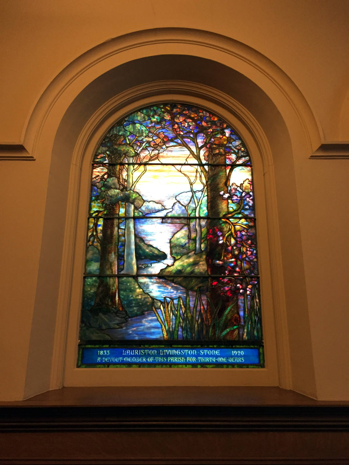 Louis Comfort Tiffany Window in Third Presbyterian Church in Rochester, NY