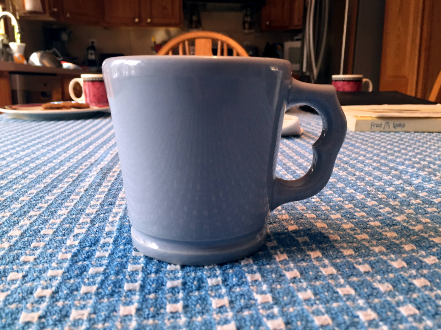Cobalt Victor Coffee Mug with Two Finger Handle