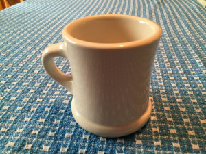 Rare Victor Coffee Mug with Pedestal in White