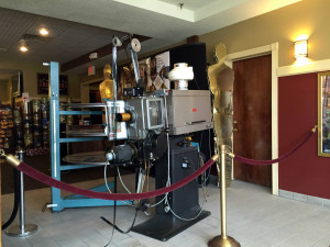 Historic Film Projector in Lobby at the Aurora Theatre in East Aurora, New York