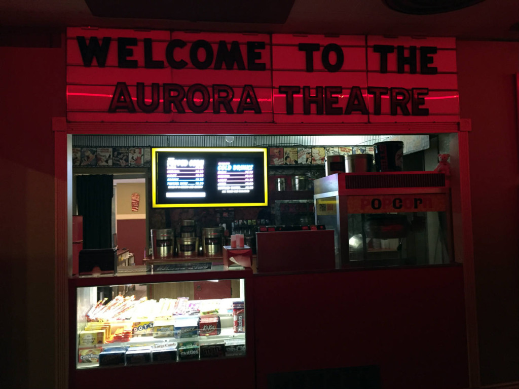 Original Concessions Stand in Aurora Theatre in East Aurora, New York