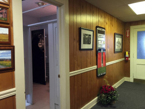 Men's Bathroom Entrance to Projection Booth in Aurora Theatre in East Aurora, New York