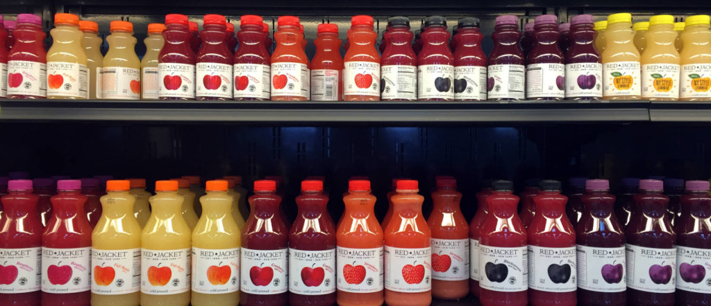 Red Jacket Orchard Juices at the Farmstore in Geneva, New York
