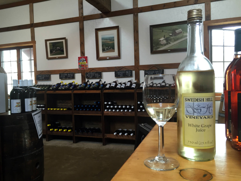 White Grape Juice at Swedish Hill Winery in Romulus, New York