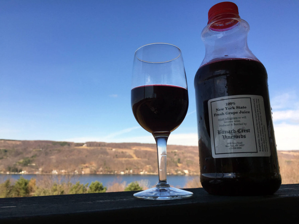 Red Grape Juice at Barrington Cellars Winery in Penn Yan, New York