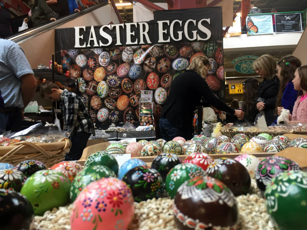 Easter Eggs at the Broadway Market in Buffalo, New York