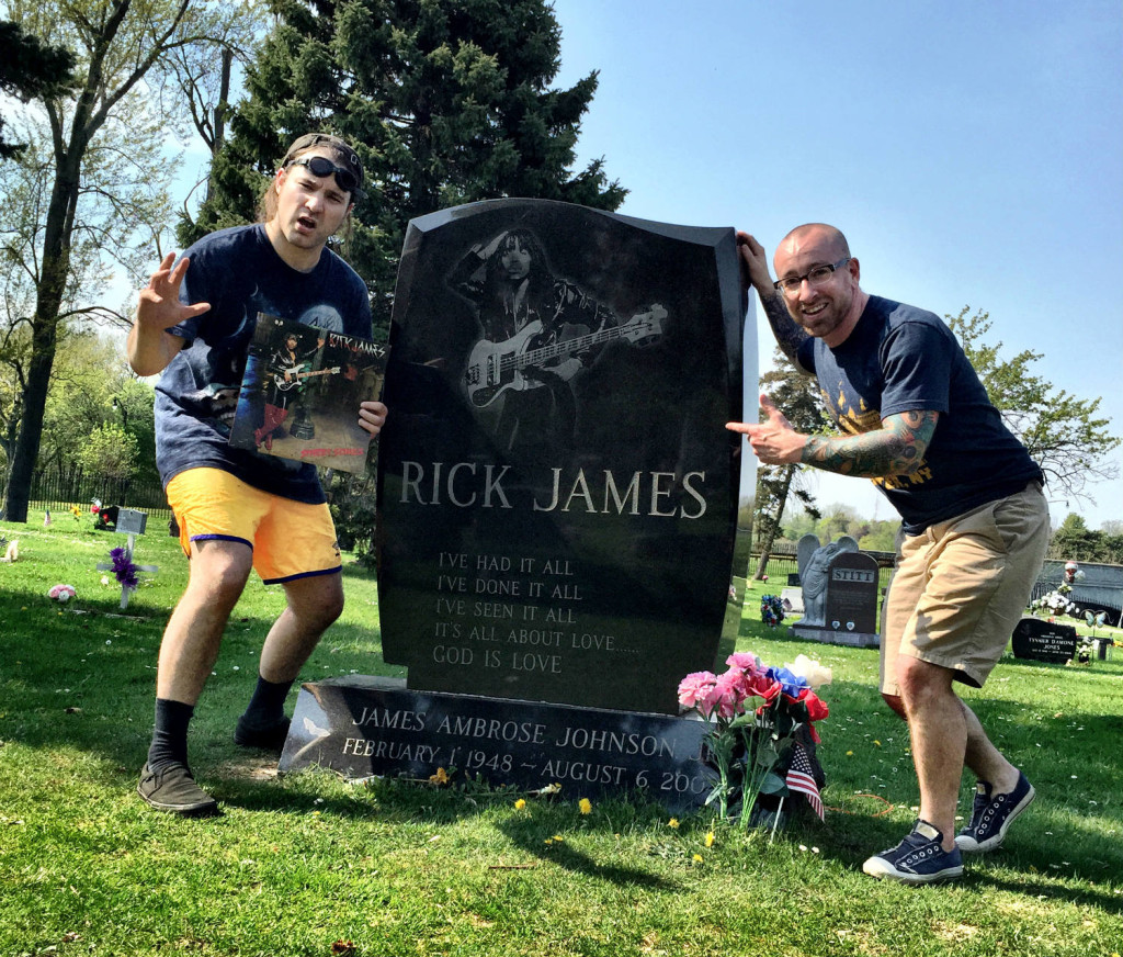 Grave of Rick James in Forest Lawn Cemetery in Buffalo, New York