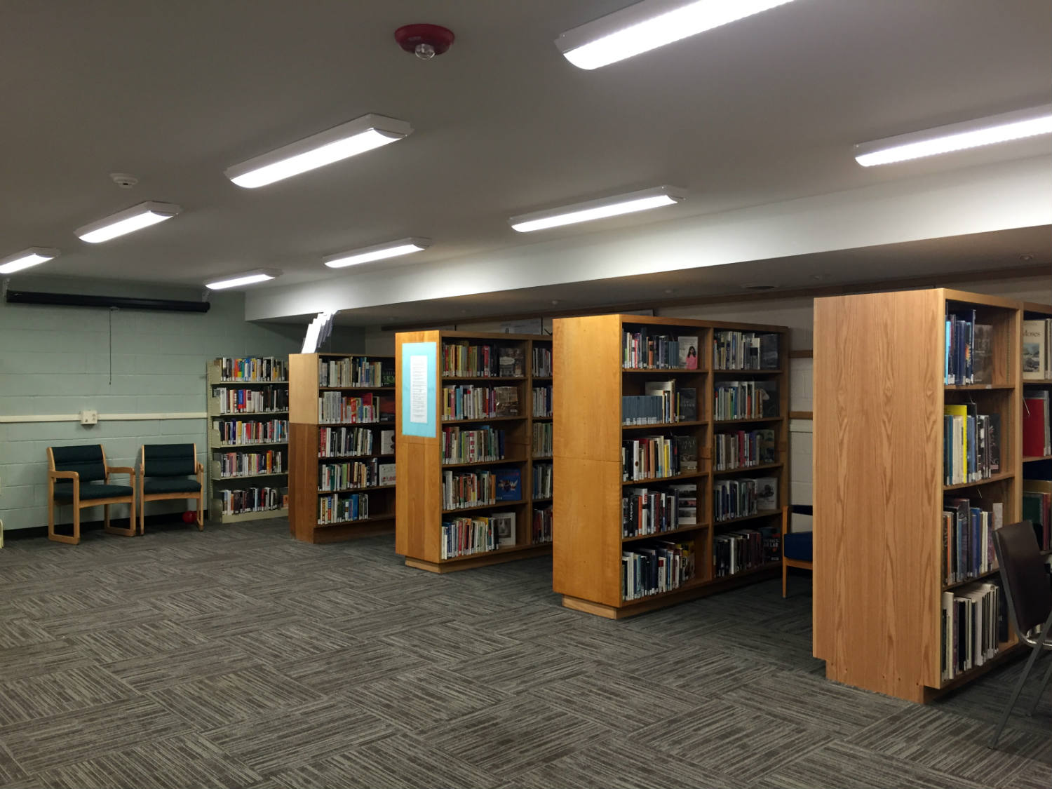 Basement of Edith B. Ford Memorial Library in Ovid, New York