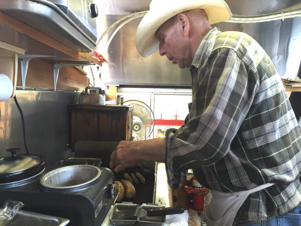 Jerry Collins of the The Black Diamond Diner in Covert, New York - World's Smallest Railroad Diner