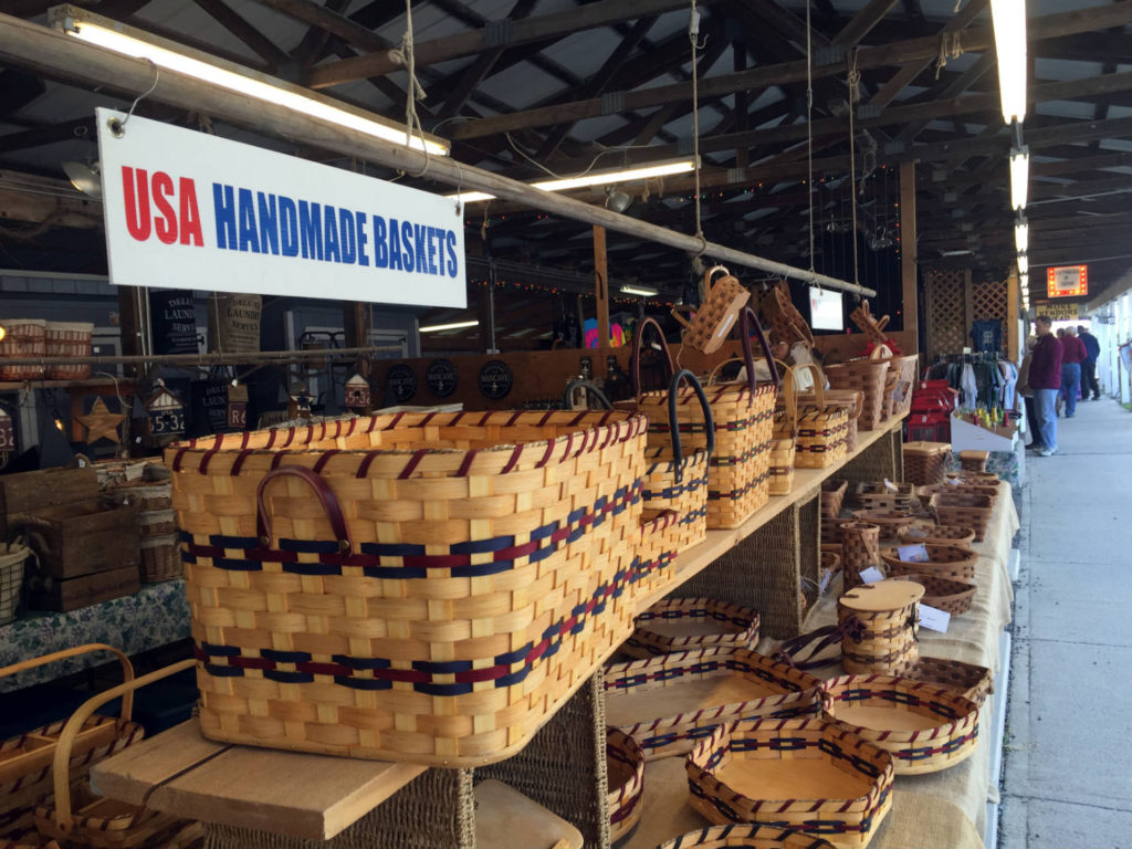 Handmade Baskets at the Windmill in Penn Yan, New York