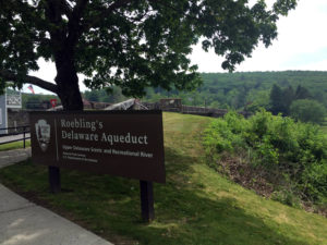 Roebling's Delaware Aqueduct Sign in Minisink, New York