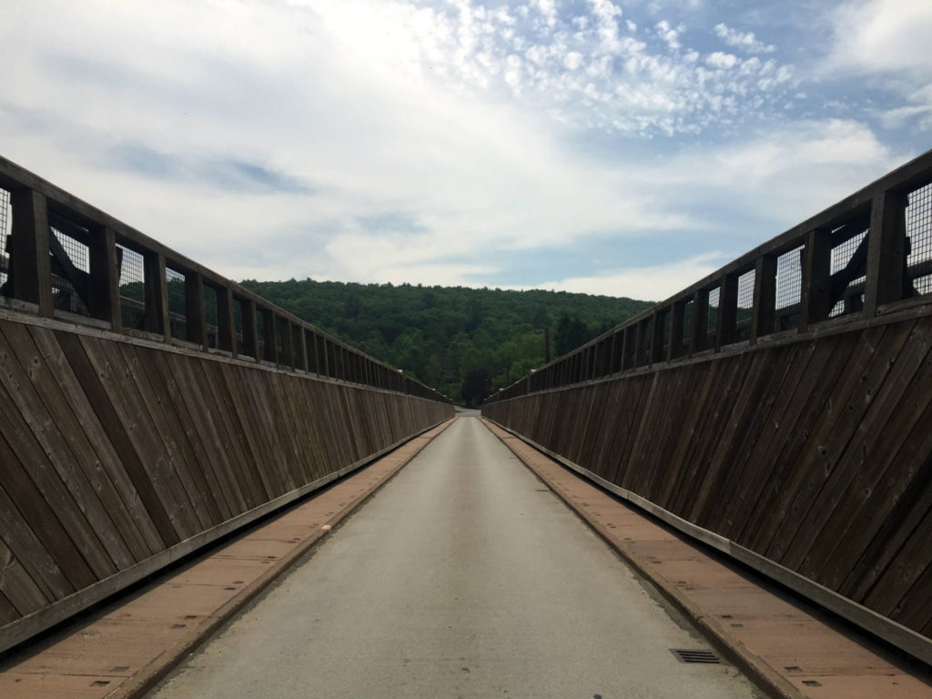 Roebling's Aqueduct Bridge over Delaware River