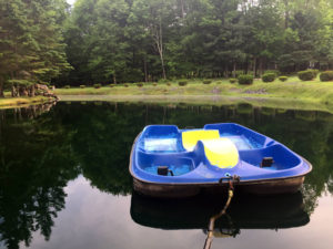 Paddle Boat and Pond at Lazy Pond Bed and Breakfast in the Catskill Mountains - Liberty, New York