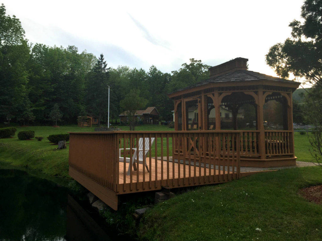 Gazebo at Lazy Pond Bed and Breakfast in Liberty, NY