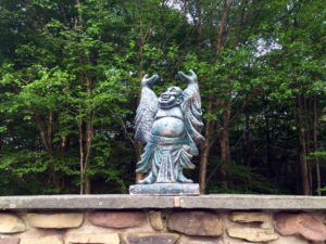 Buddha Statue at the Lazy Pond Bed and Breakfast in Liberty, New York Catskill Mountains