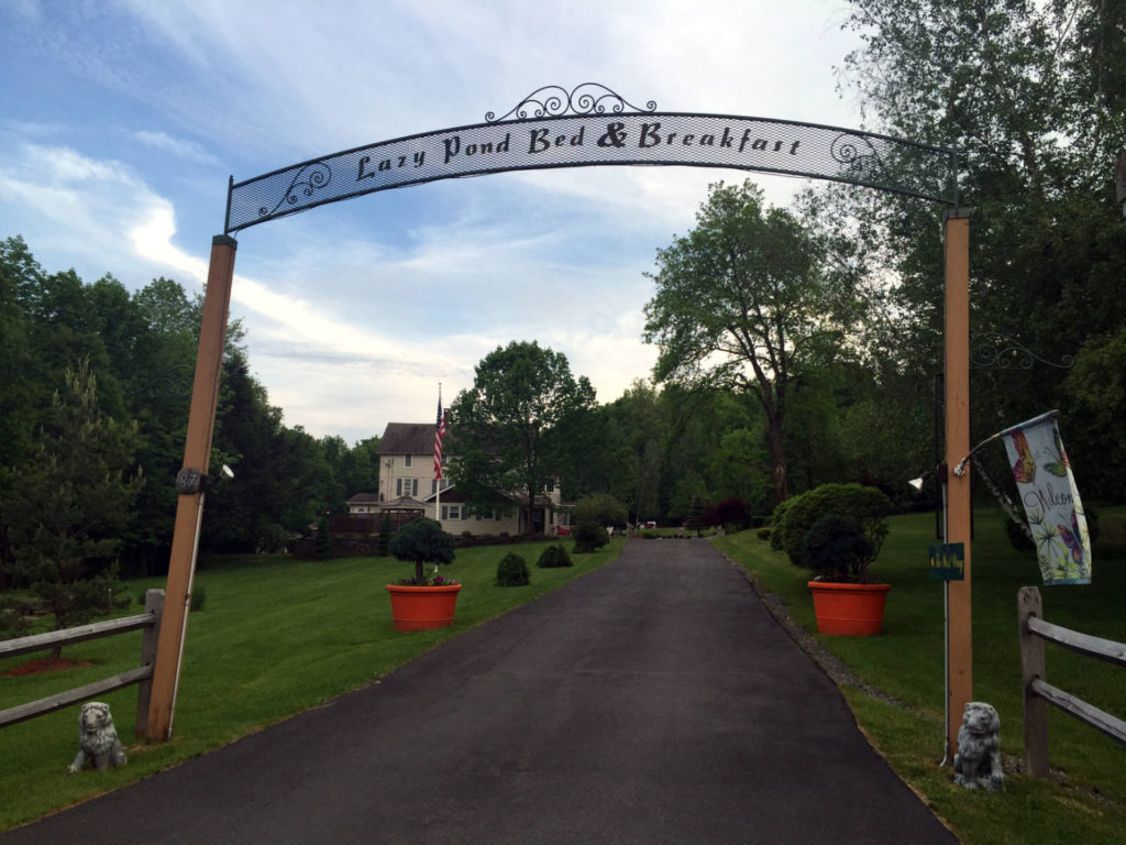 Main Entrance to Lazy Pond Bed and Breakfast in Liberty, New York