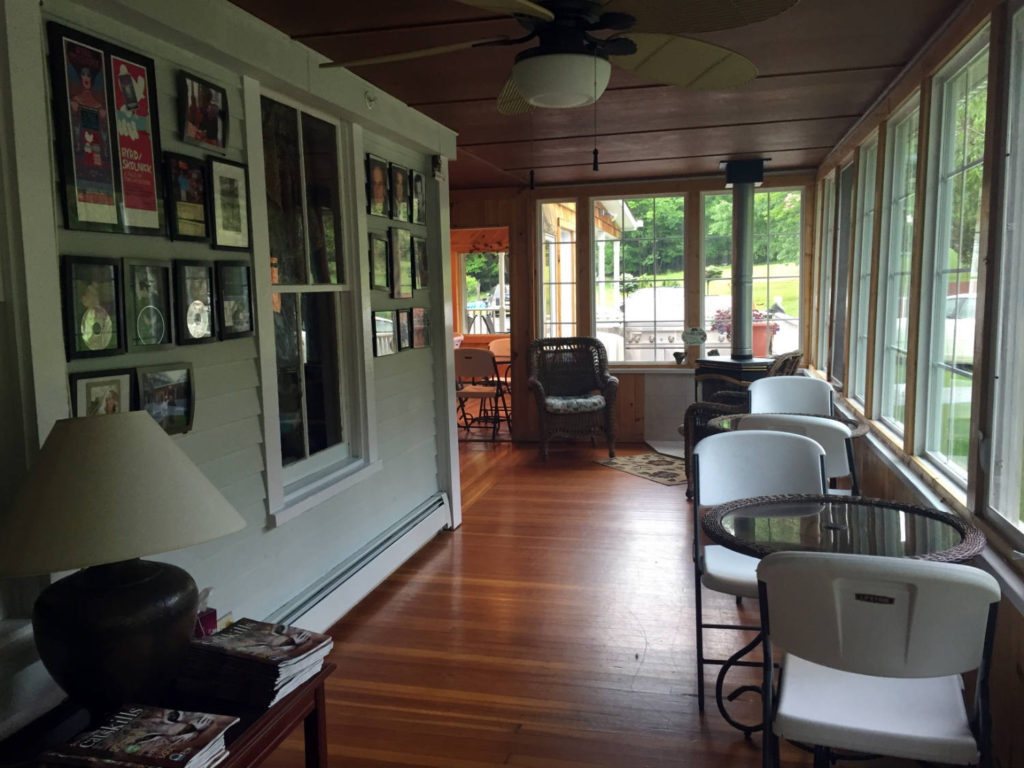 Seating Area in the Main House at Lazy Pond Bed and Breakfast in Liberty, New York