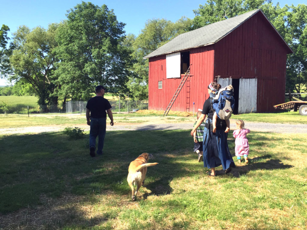 The Hoover Family at Spotted Duck Creamery in Penn Yan, New York