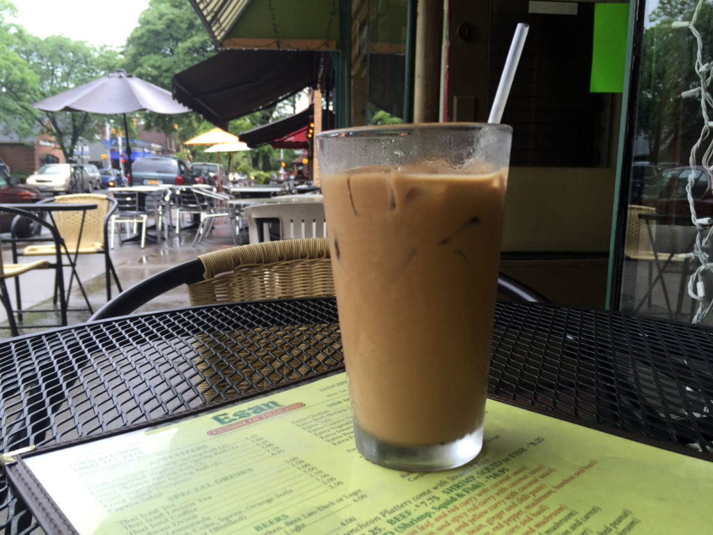 Thai Coffee at Esan in Rochester, New York