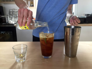 Rory Van Grol pouring N.O.A at Ugly Duck Coffee in Rochester, New York