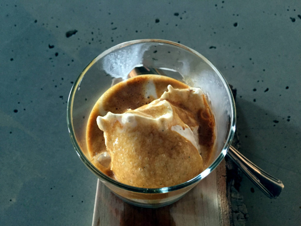 Affogato at Maker's Gallery and Cafe in Rochester, New York