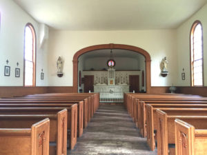 Church inside the Genesee Country Village and Museum in Mumford, NY