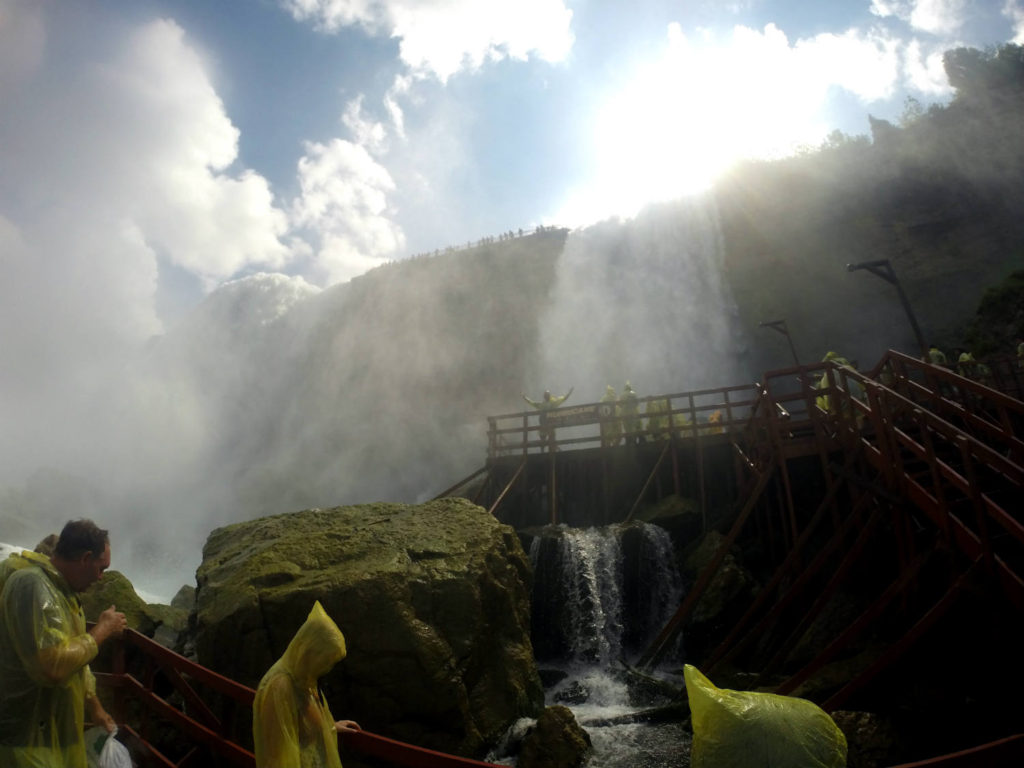 The Hurricane Deck at the Cave of the Winds in Niagara Falls, New York