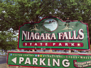 Niagara Falls State Park Sign in New York