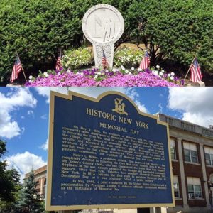 Waterloo, New York Historical Sign about Memorial Day