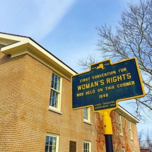 Woman's Rights Historical Marker in Seneca Falls, New York
