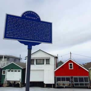 Boathouse History Historical Marker in Canandaigua, New York