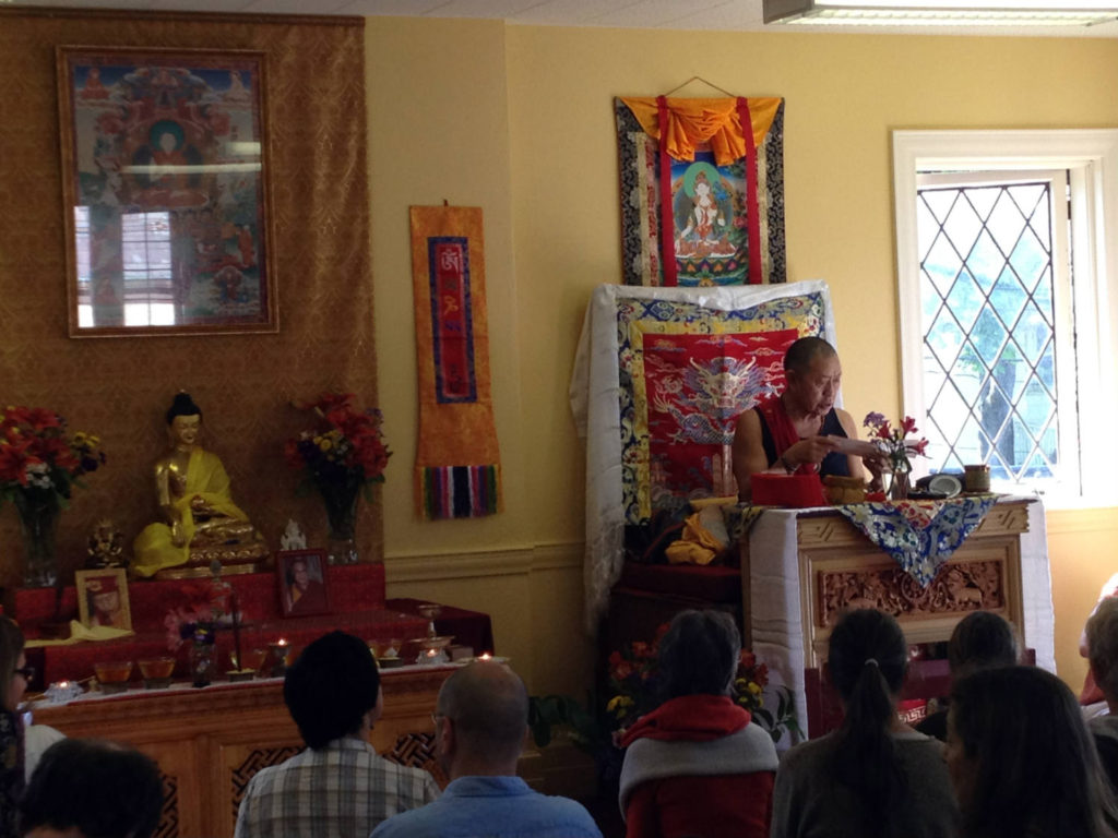 His Eminence Garchen Rinpoche at White Lotus Buddhist Center in Rochester, New York