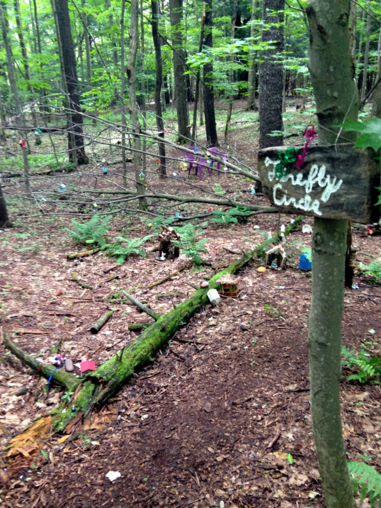 Firefly Circle in the Fairy Trail at Lily Dale, New York