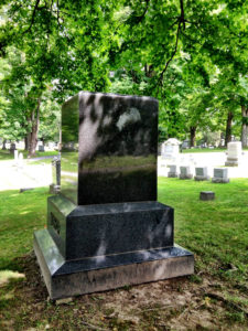 The Lady in Granite Tombstone in Penn Yan