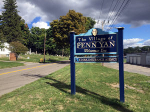Village of Penn Yan Welcome Sign