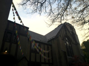 Buddhist Prayer Flags at White Lotus in Rochester, New York