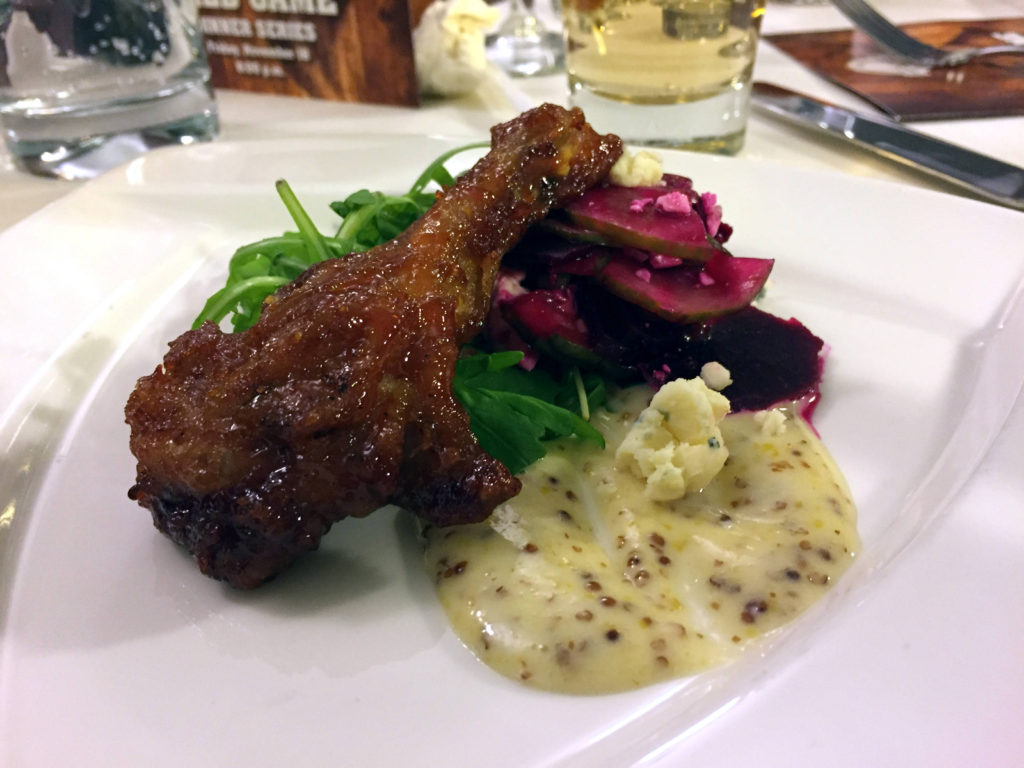 Crispy Duck Wing at the 1000 Islands Harbor Hotel in Clayton, New York