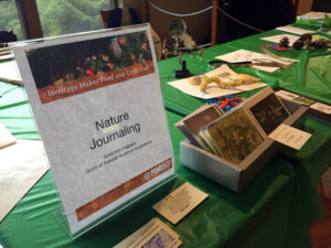 Nature Journaling Table at Cumming Nature Center