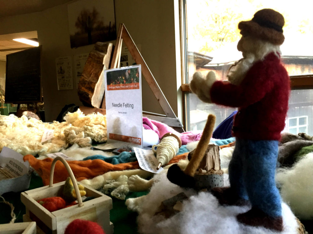 Needle Felting Exhibit at Cumming Nature Center