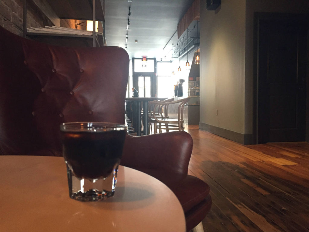 Cold Brew Coffee at Publick Coffee Bar in Penn Yan, New York