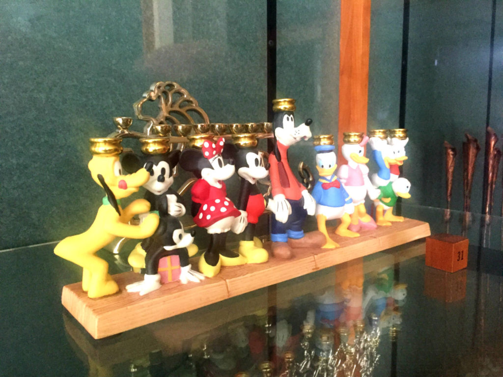 Disney Menorah at Temple B'rith Kodesh in Brighton, New York