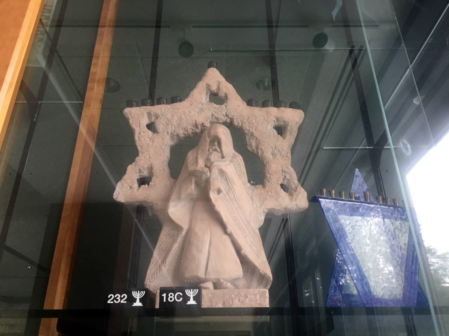 Star Menorah at Temple B'rith Kodesh in Rochester, New York