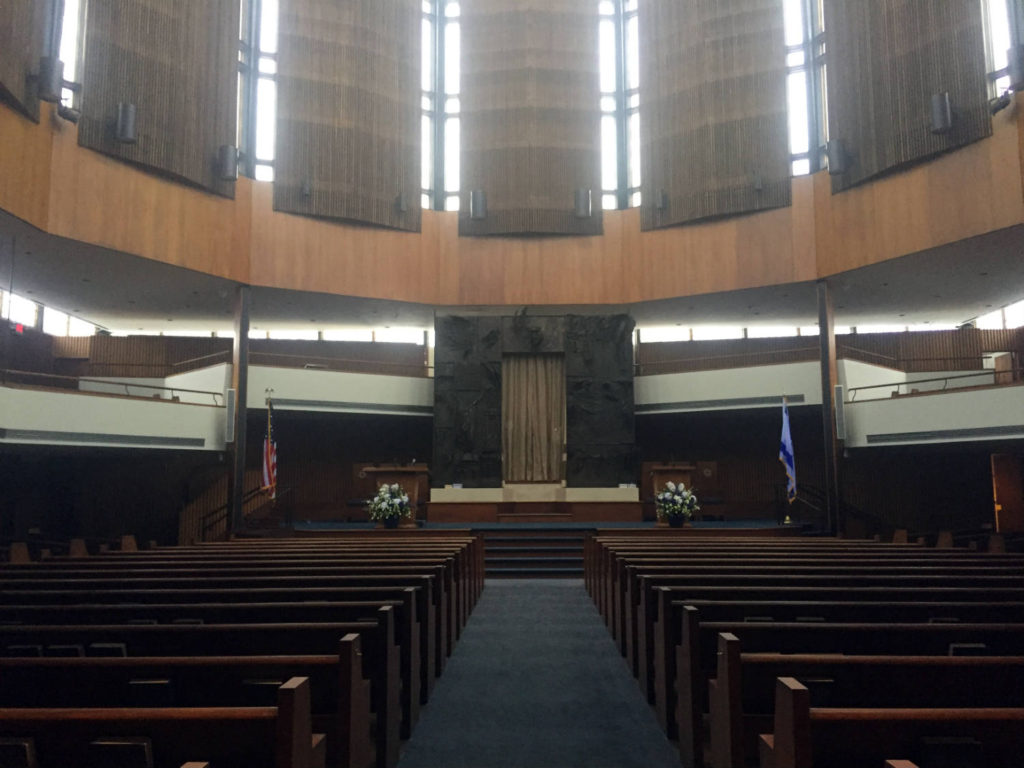 Inside Temple B'rith Kodesh in Brighton, New York